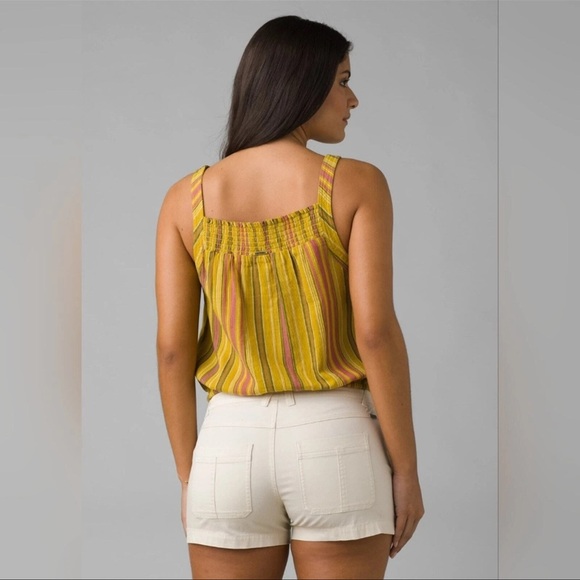 Prana little palm cami in leapfrog stripe Tank Top - Picture 2 of 7